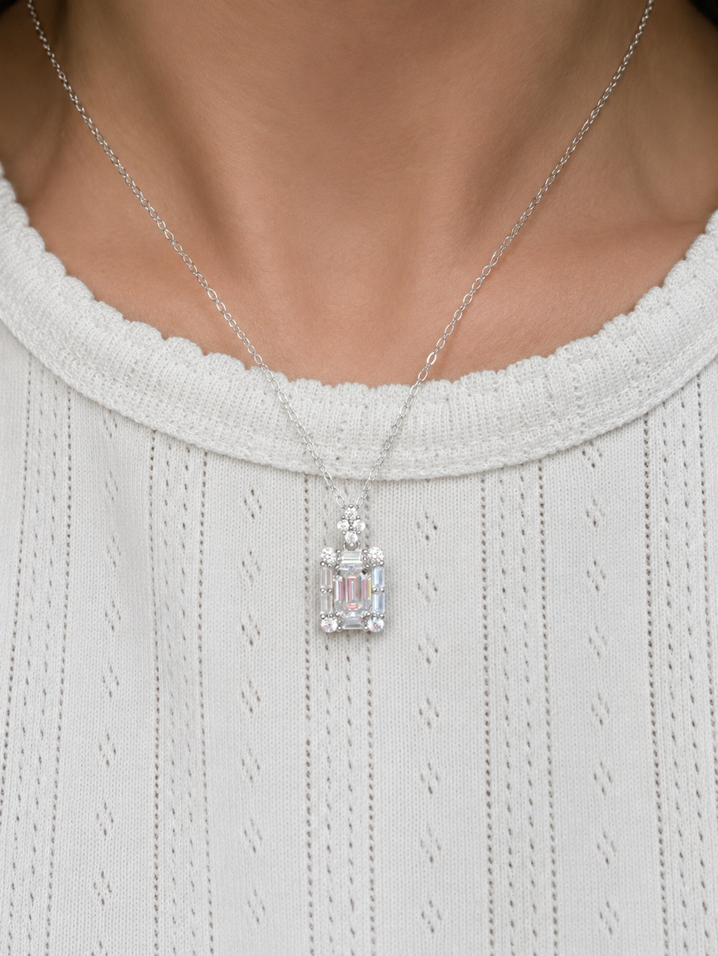 The Nora Moissanite Pendant Necklace