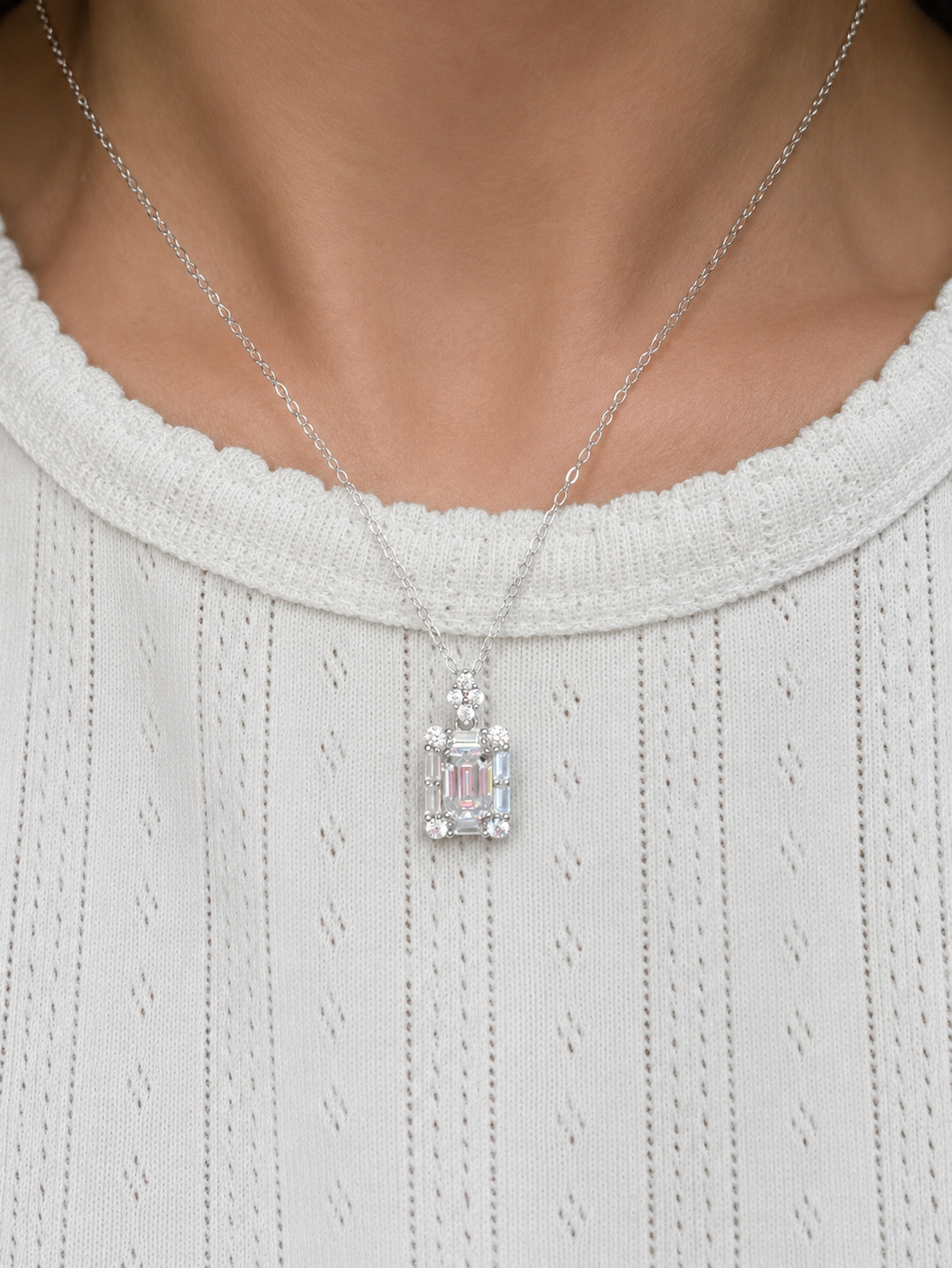 The Nora Moissanite Pendant Necklace
