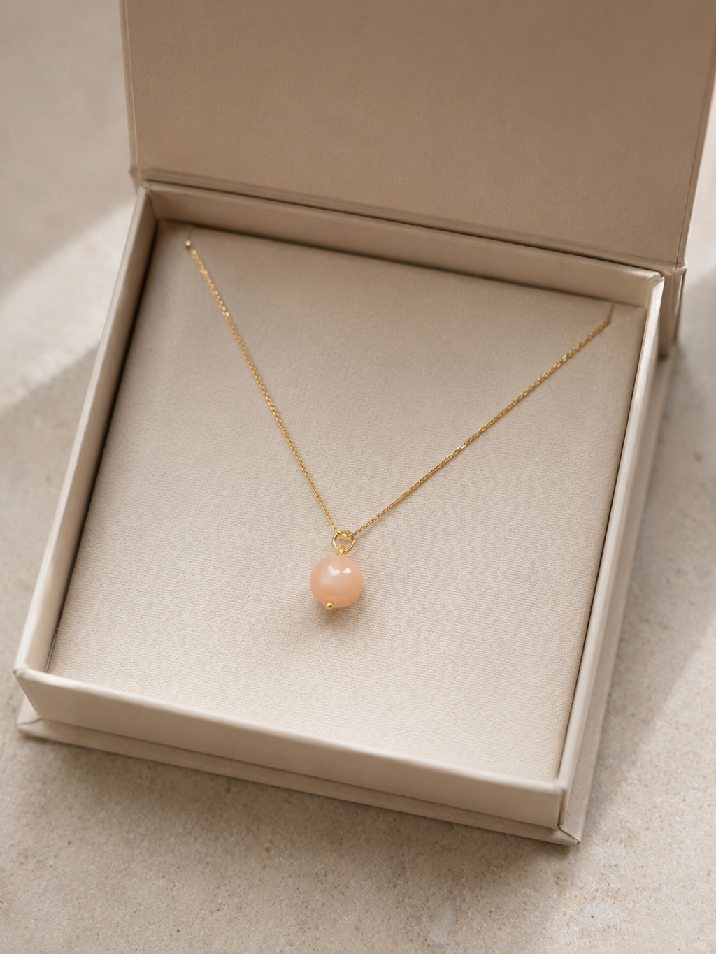 The Eden Peach Jade Necklace