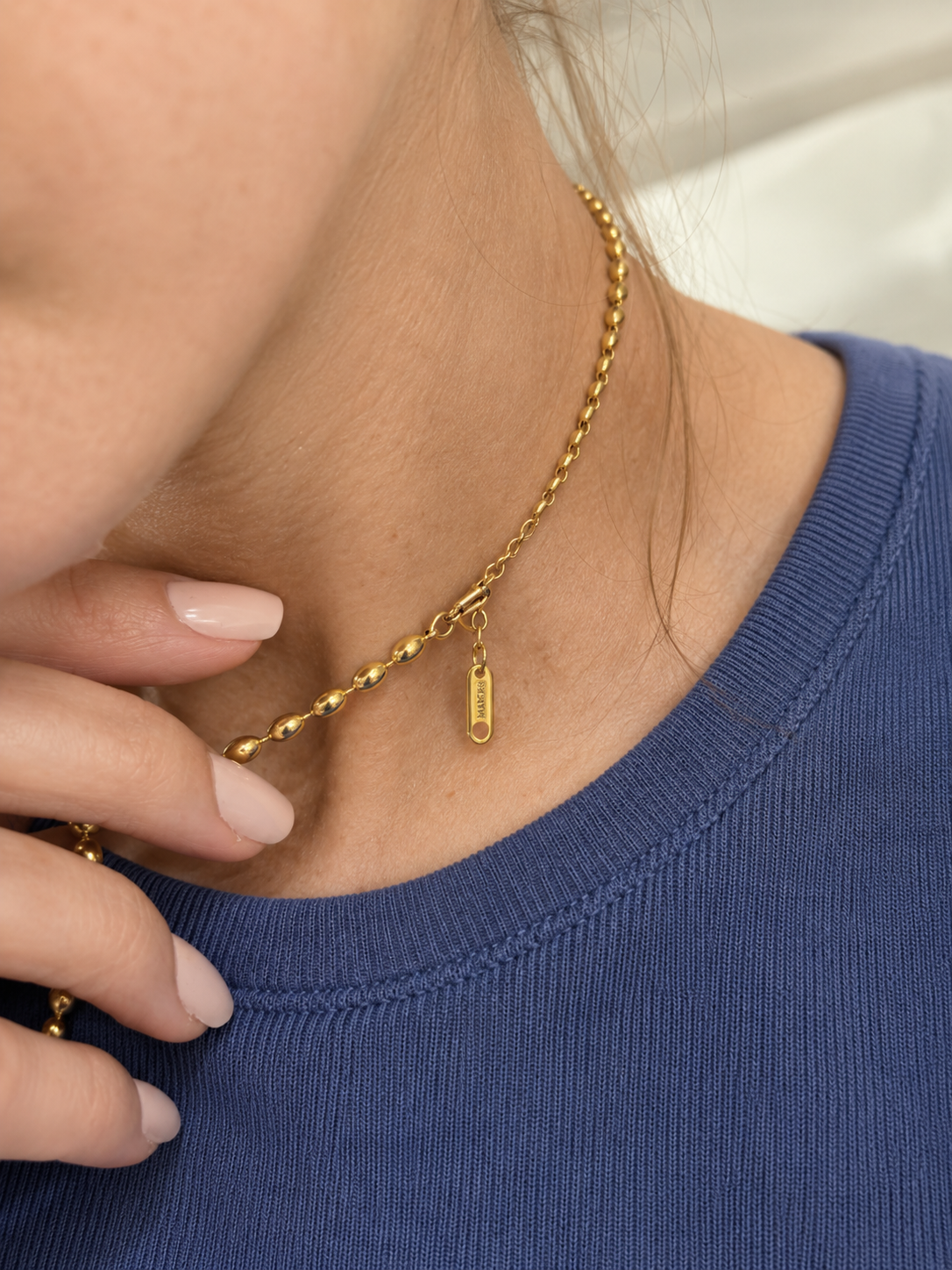 Golden Tide Pearl Necklace