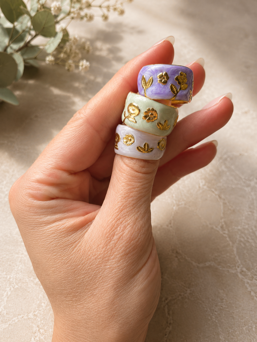 Wild Child Enamel Cuff Ring
