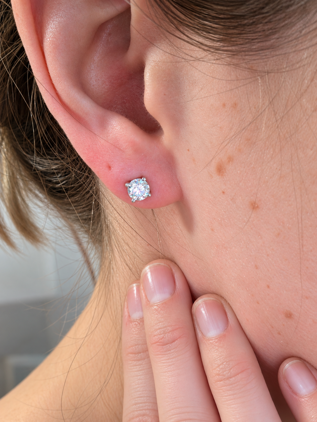 The Victoria Moissanite Studs