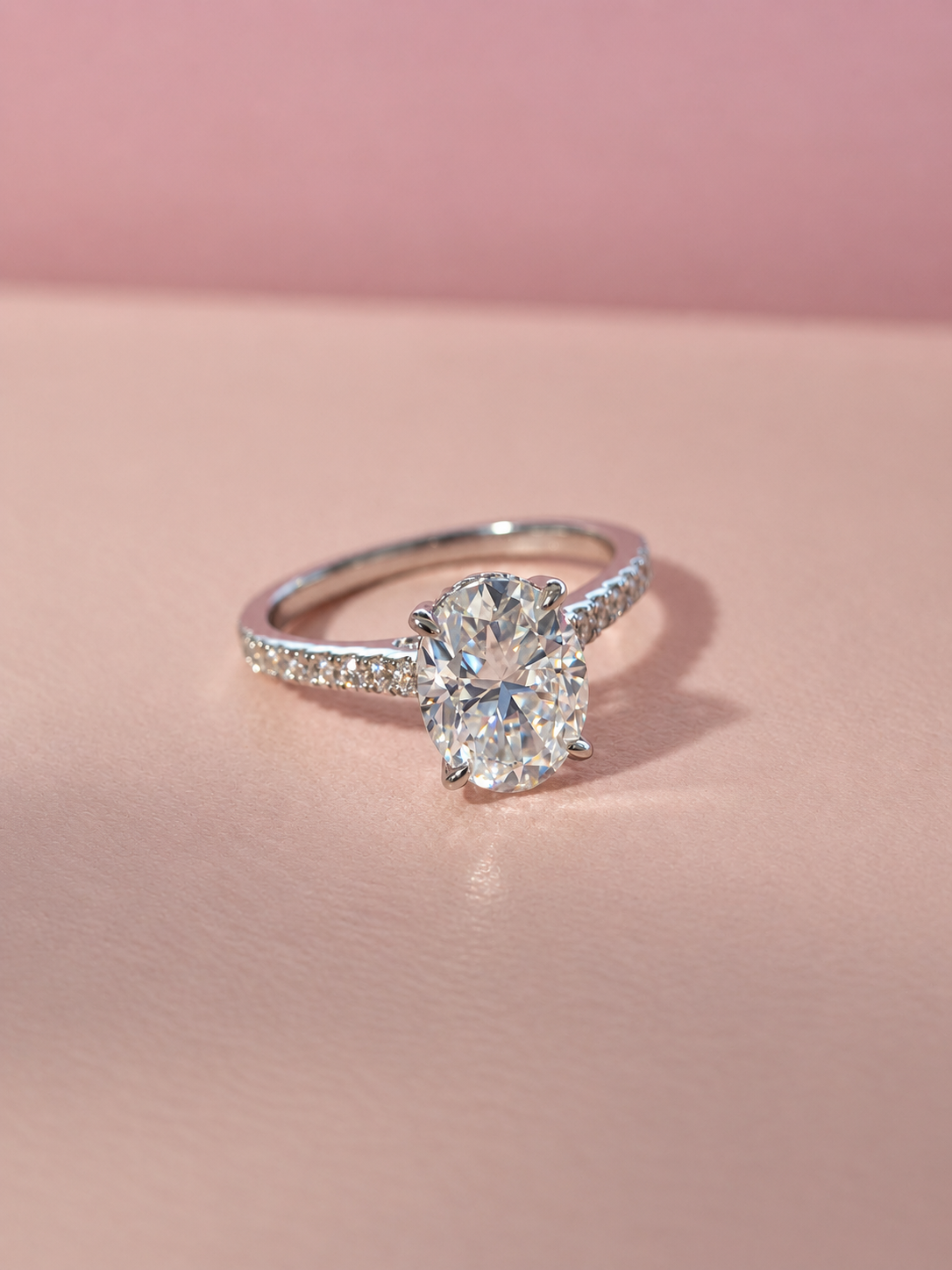 Evermore Moissanite Oval Ring