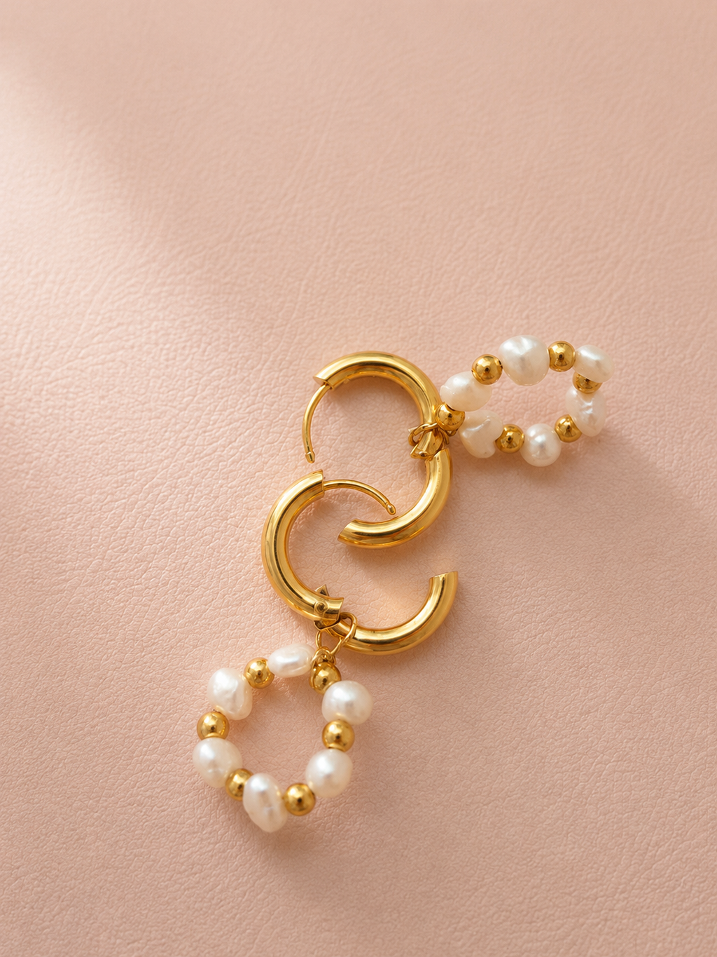 Pearl Halo Hoops