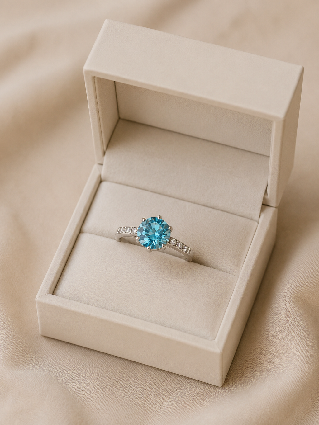 Living Waters Moissanite Ring