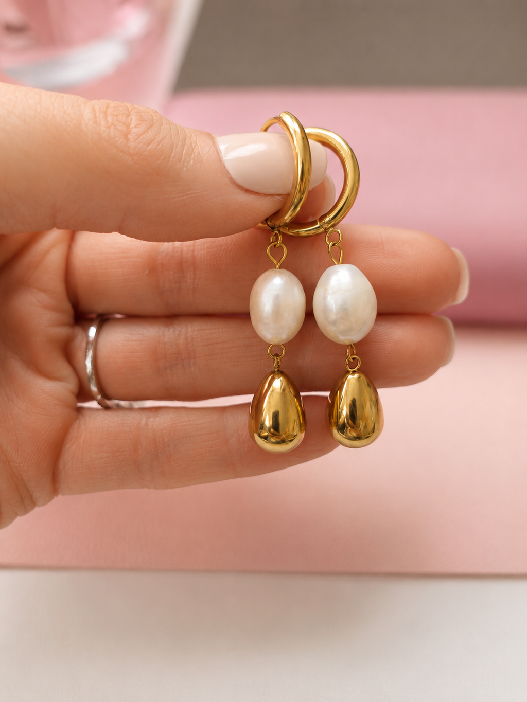 Colorado Sunset Pearl Earrings
