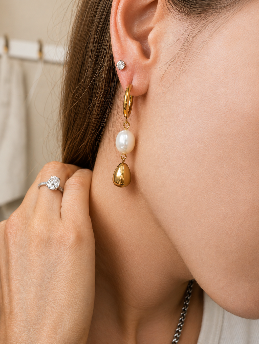 Colorado Sunset Pearl Earrings