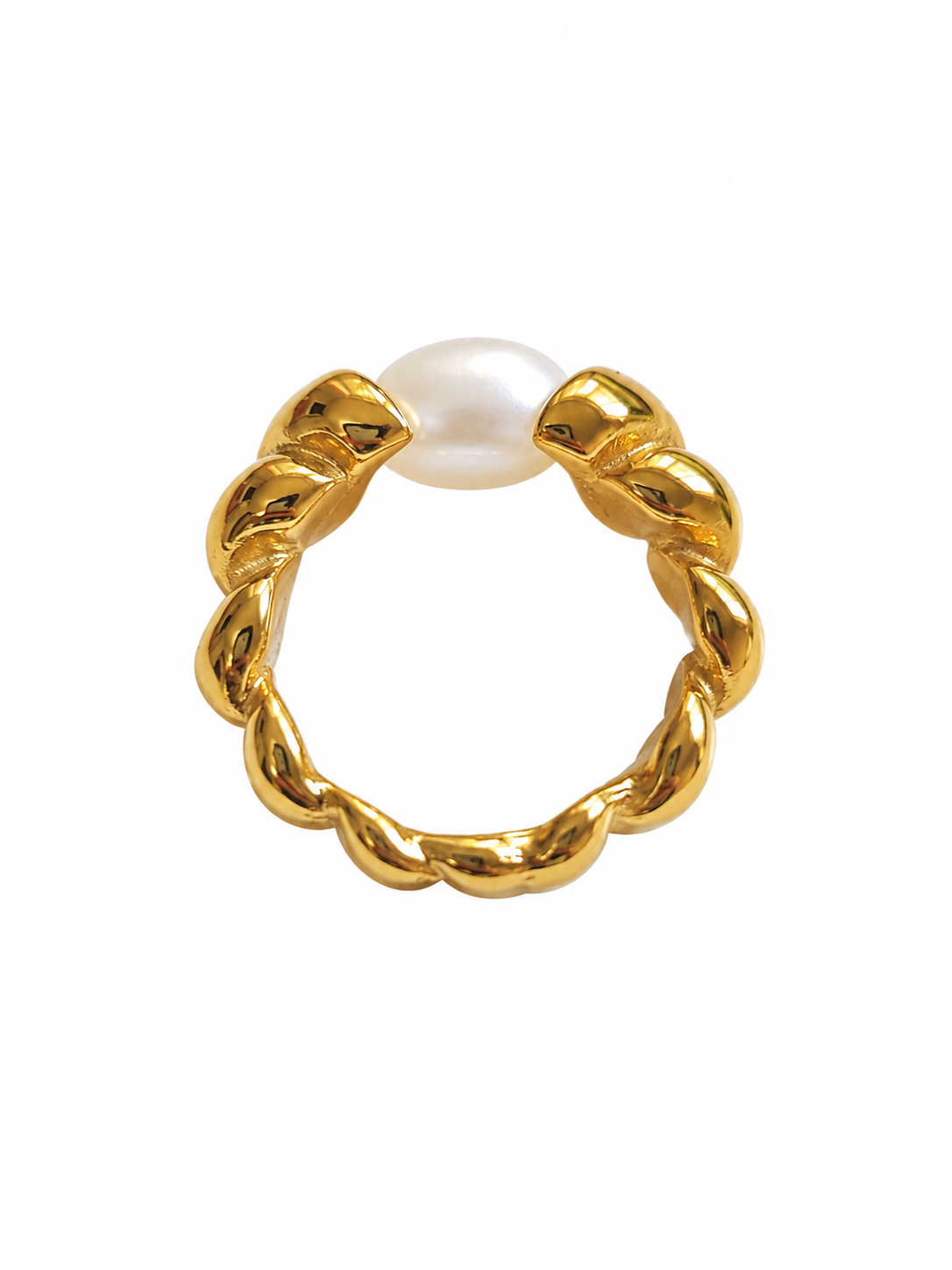 Sunlit Pearl Ring