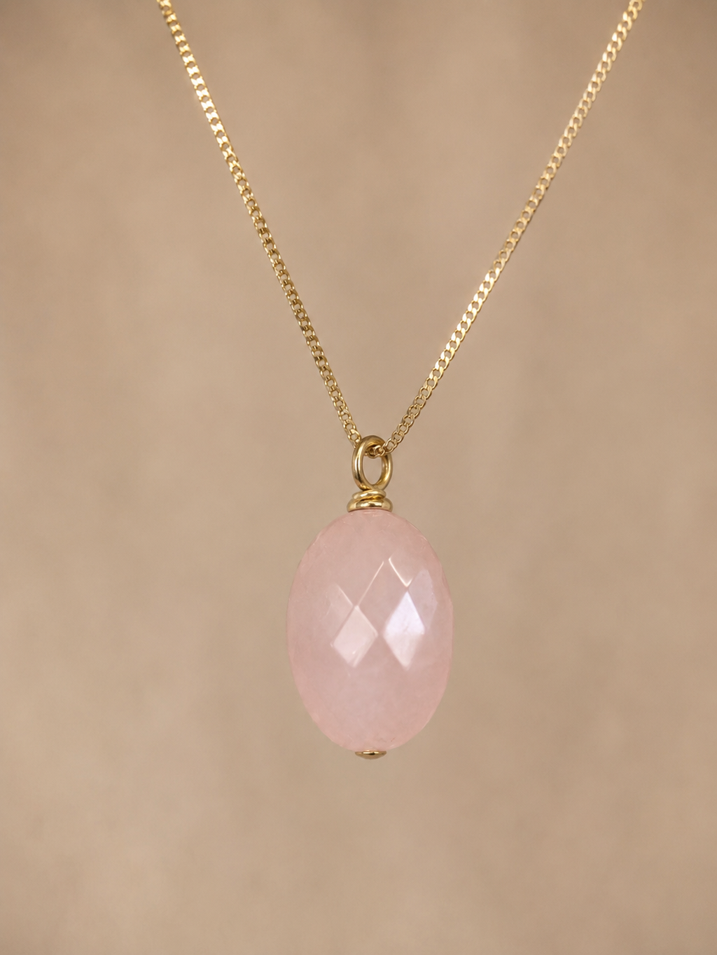 Lorraine Pink Quartz Necklace