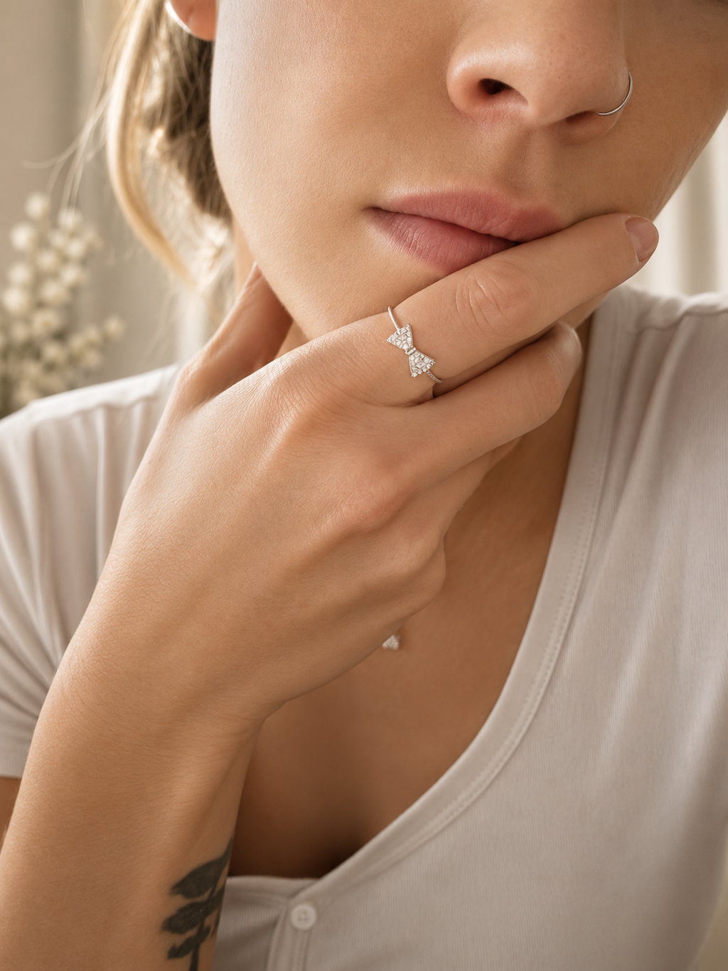 Gracefully Tied Ring