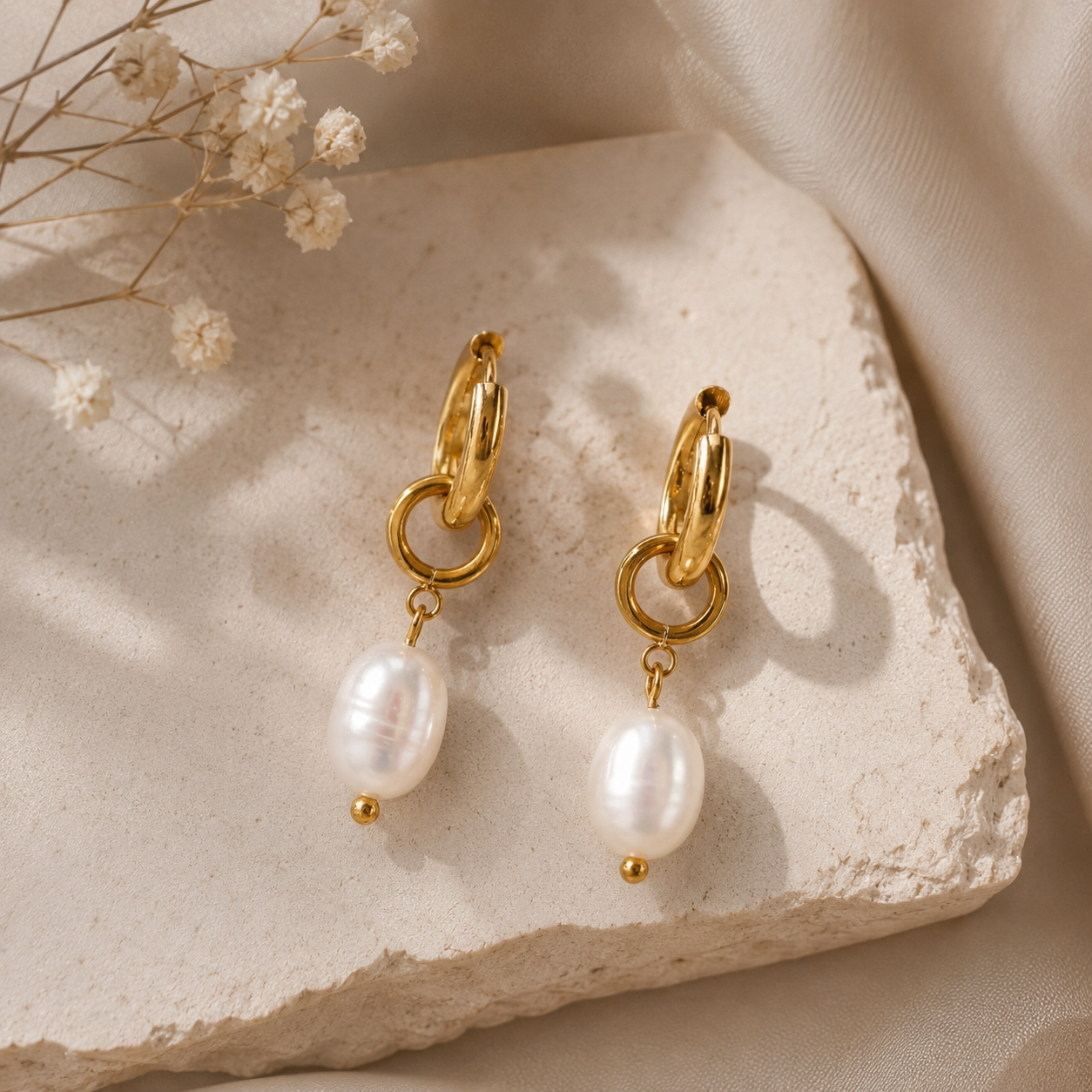 Sandbar Pearl Earrings