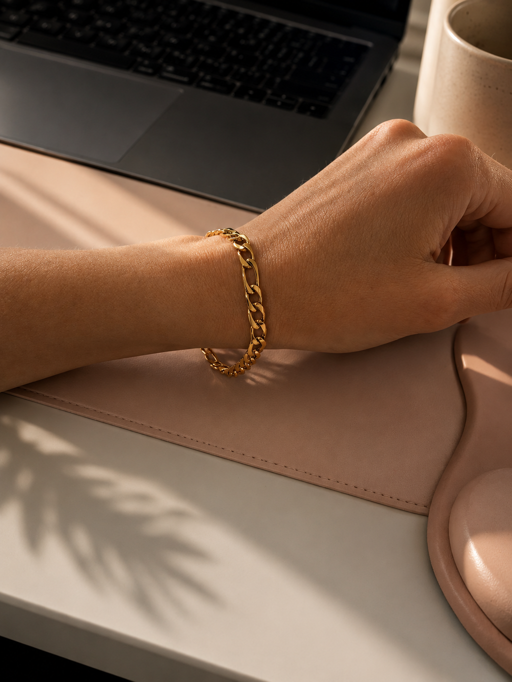 The Legacy Gold Figaro chain Bracelet