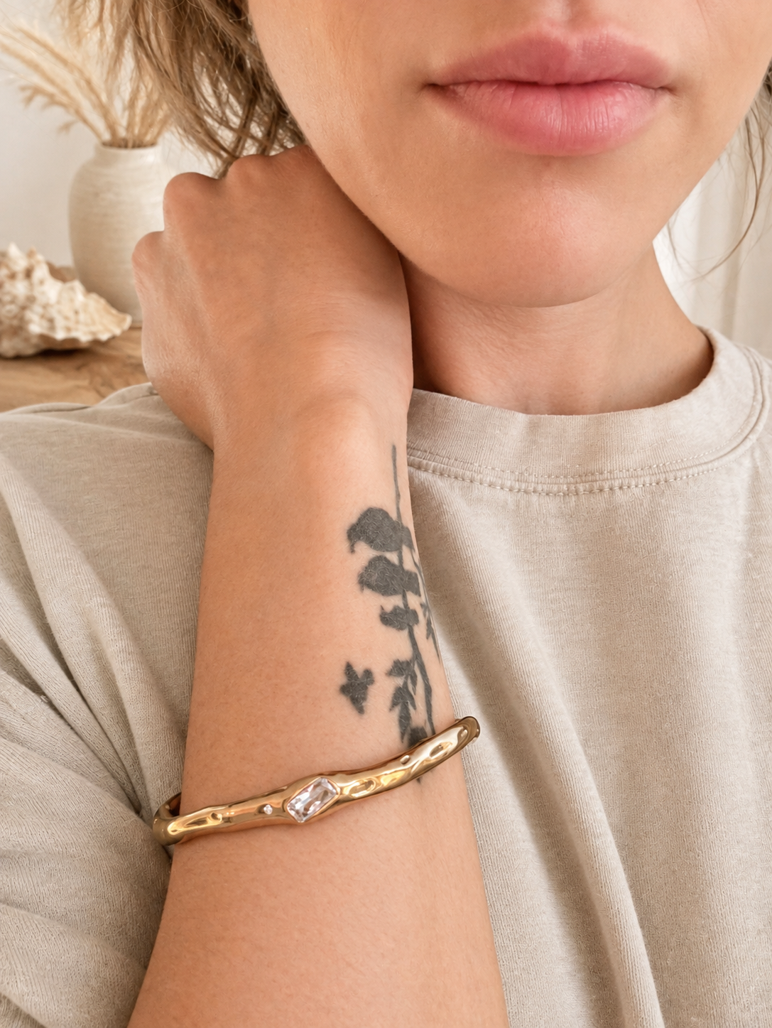Golden Sandbar Gold Cuff