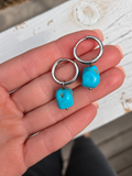 Blue Cove Turquoise Huggies