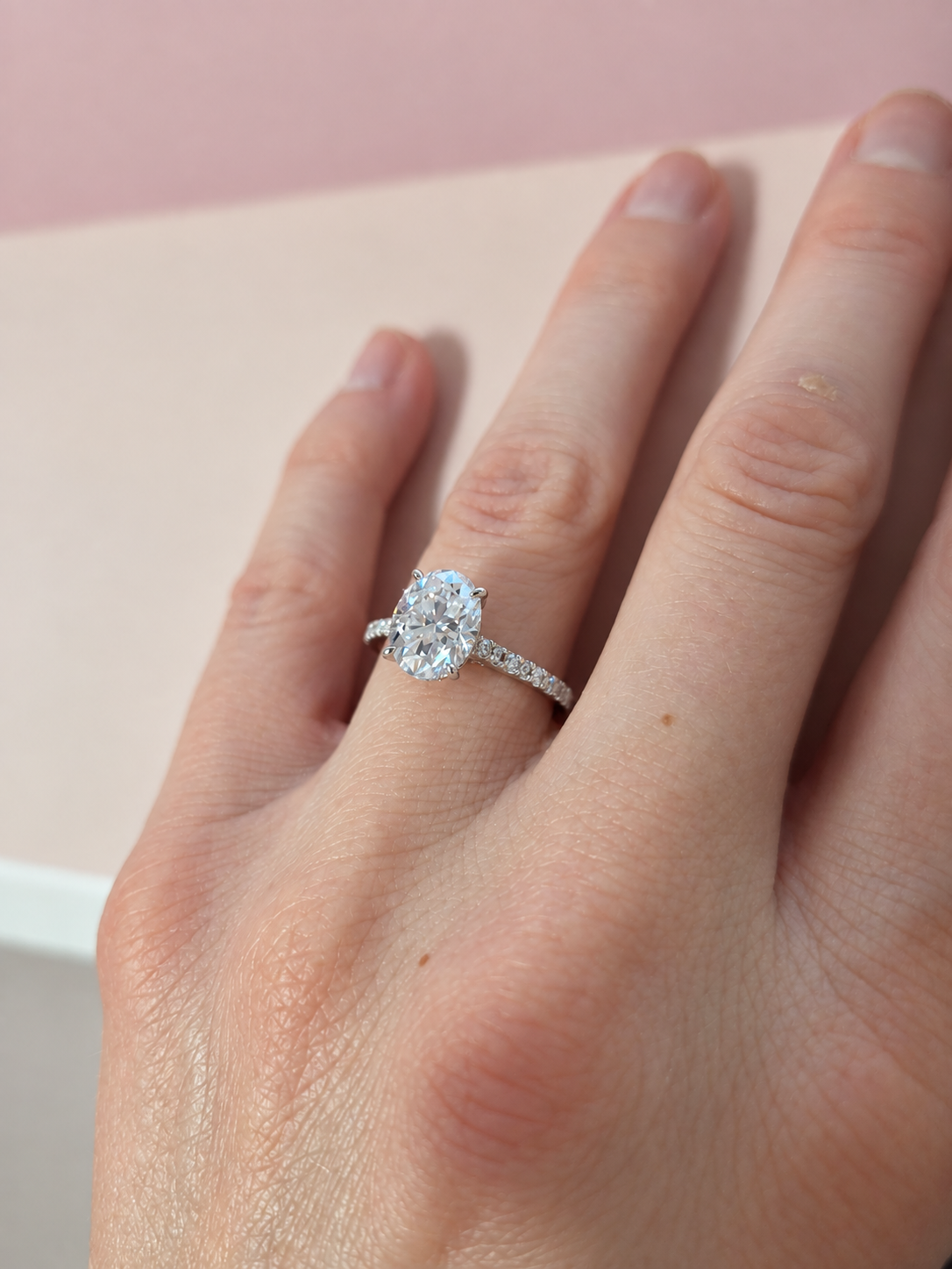 Evermore Moissanite Oval Ring
