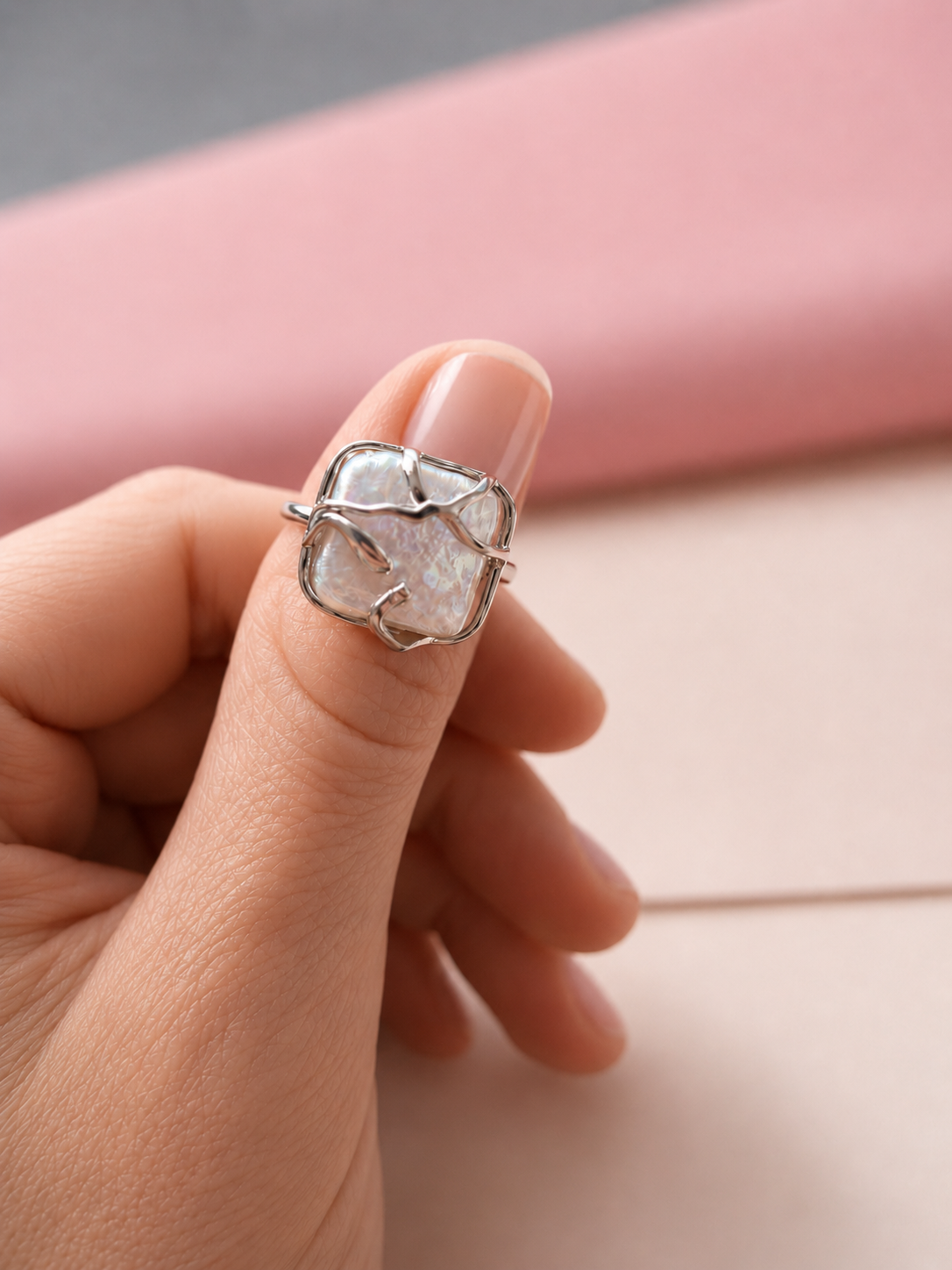 The Selene Baroque Pearl Ring
