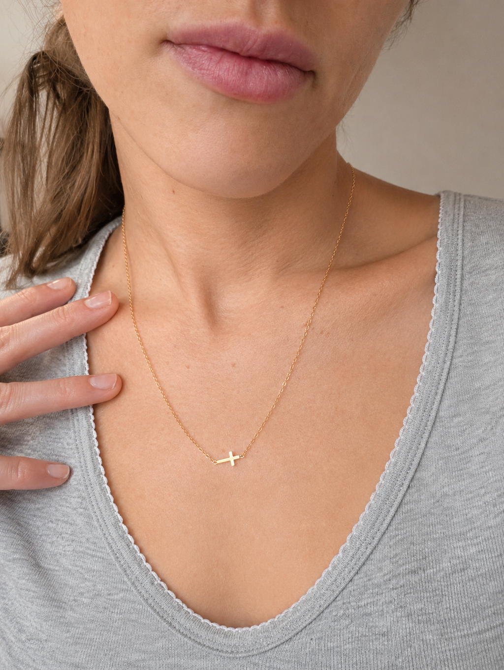 The Whisper Cross Necklace
