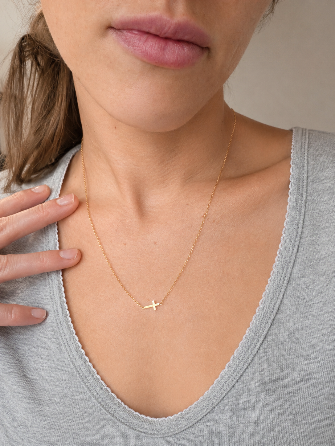 The Whisper Cross Necklace