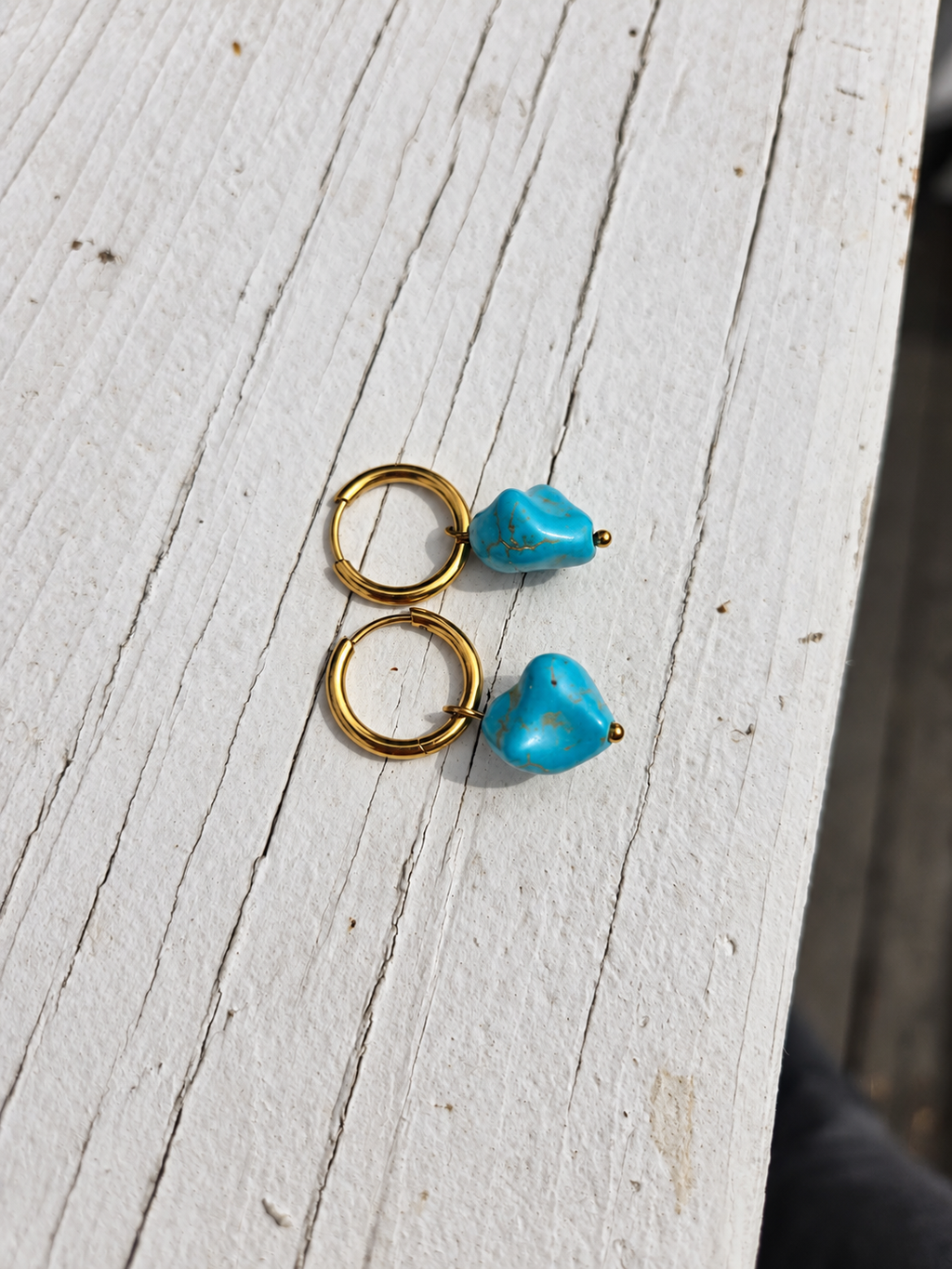 Blue Cove Turquoise Huggies
