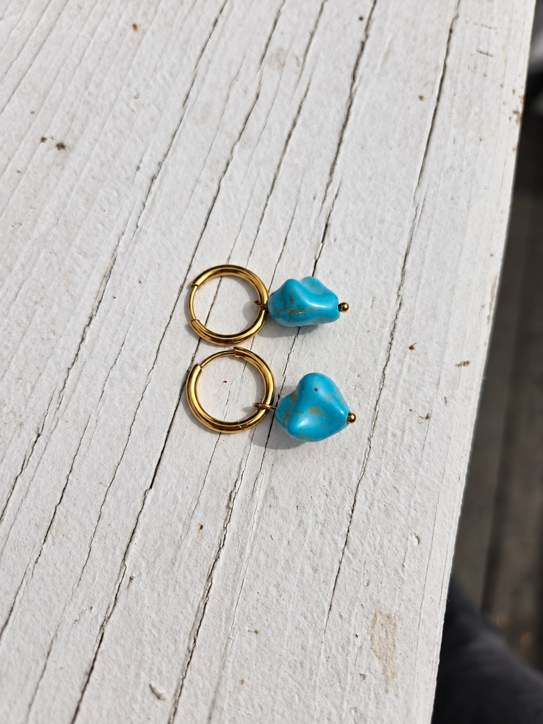 Blue Cove Turquoise Huggies