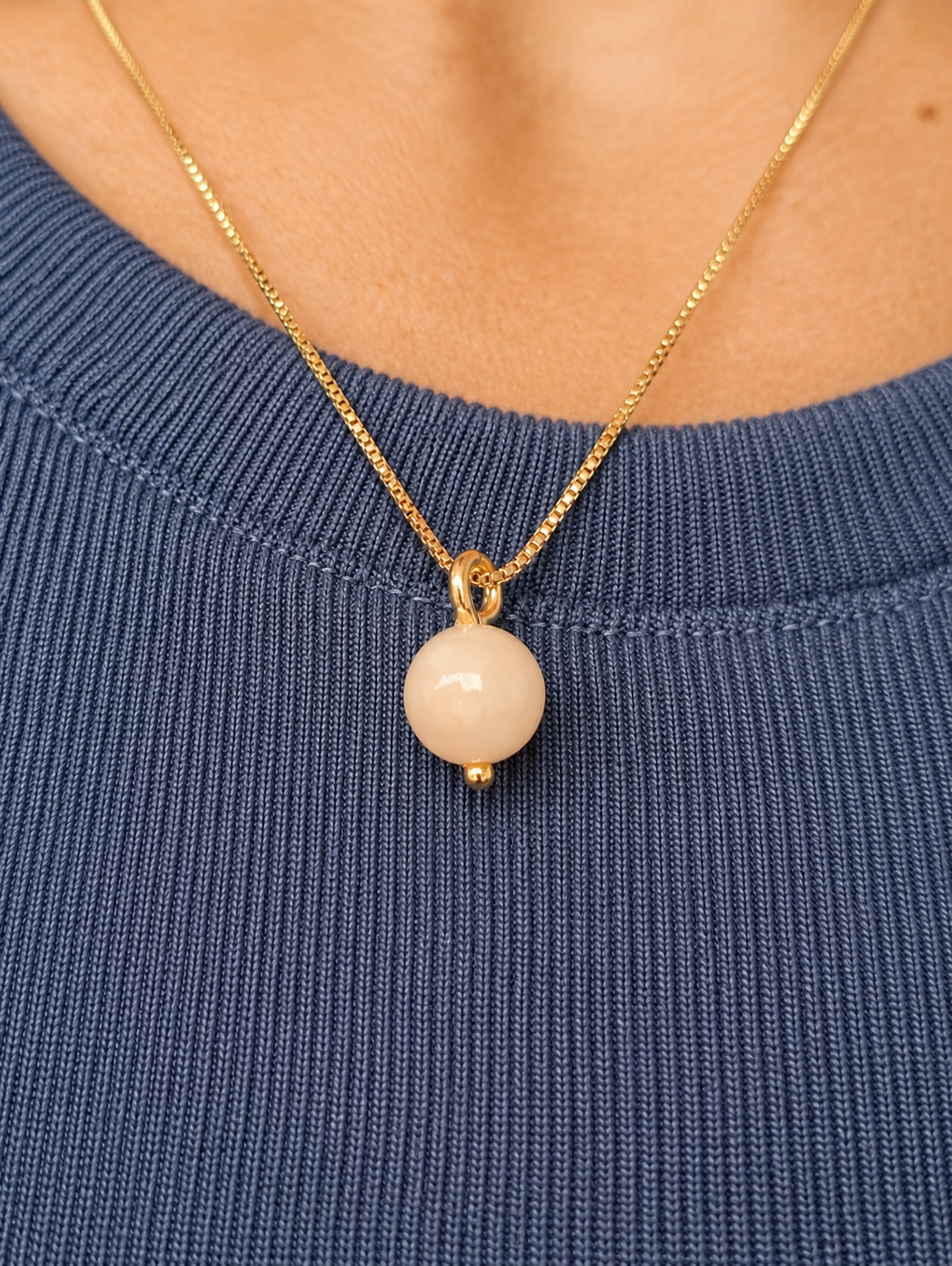 The Eden Peach Jade Necklace