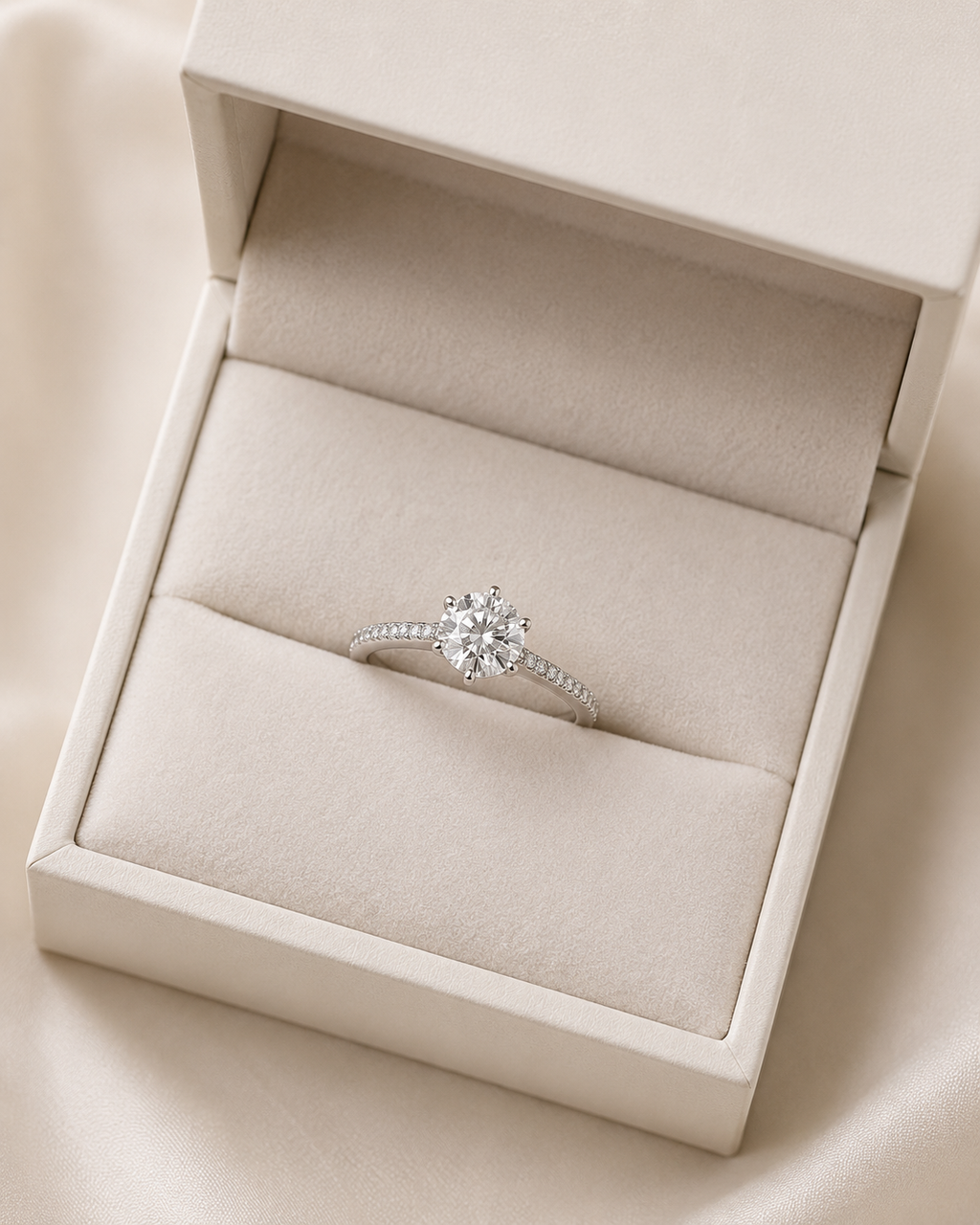 The Everly Moissanite Solitaire Ring