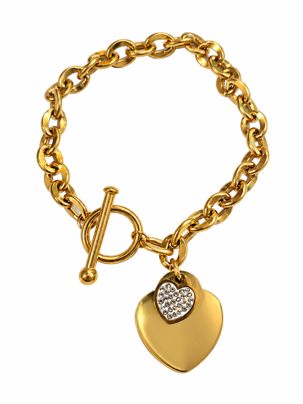 Gold Ever After Heart Bracelet