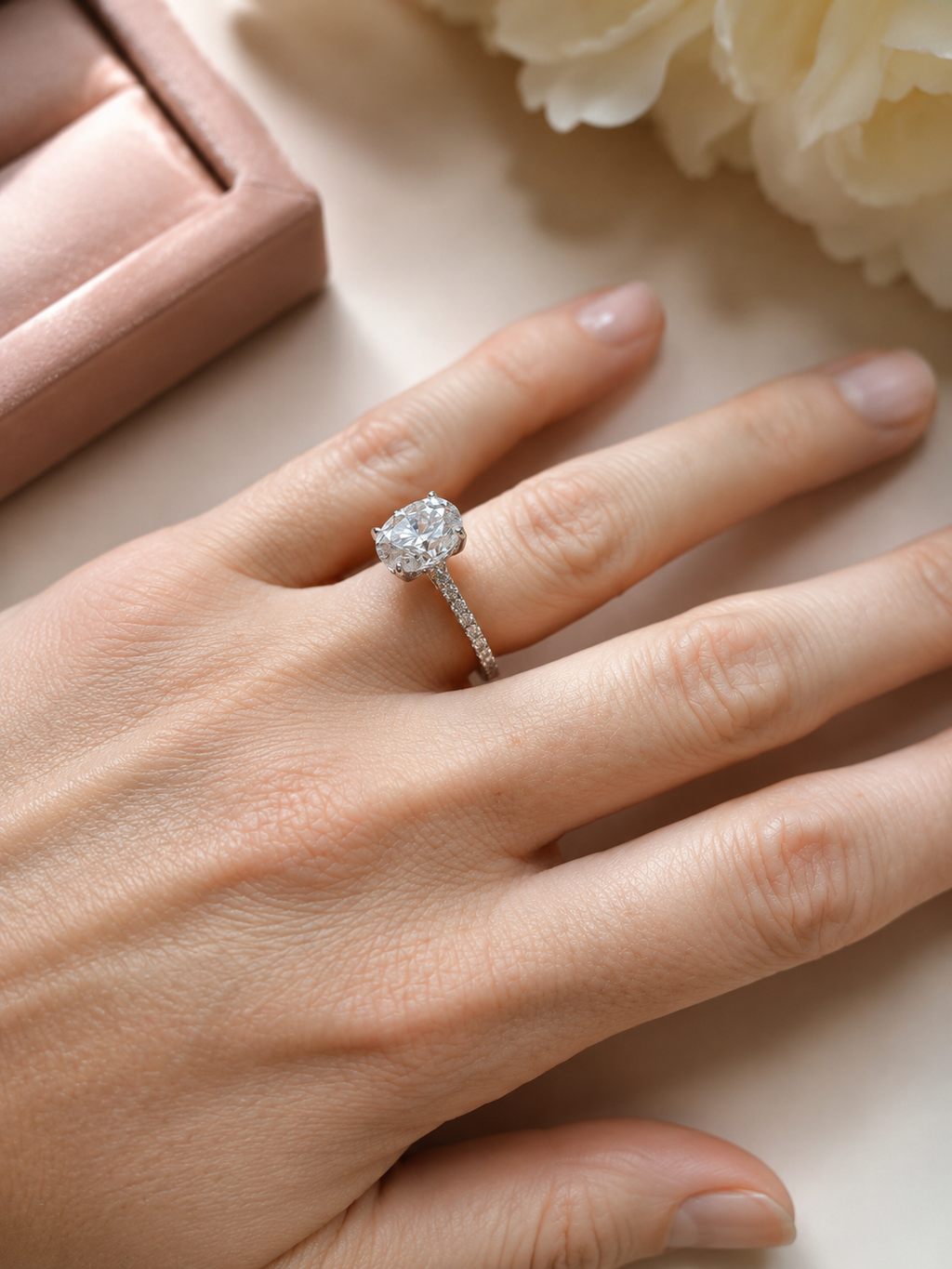 Evermore Moissanite Oval Ring