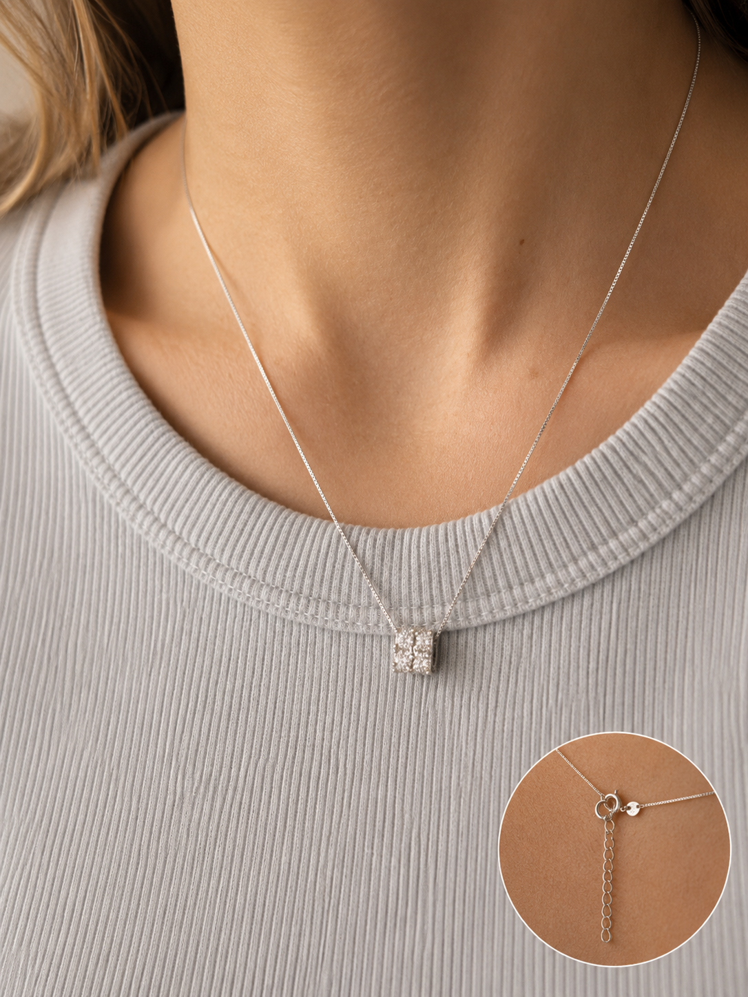 Celeste Moissanite Pendant Necklace