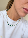 Malachite Shores Pearl Necklace