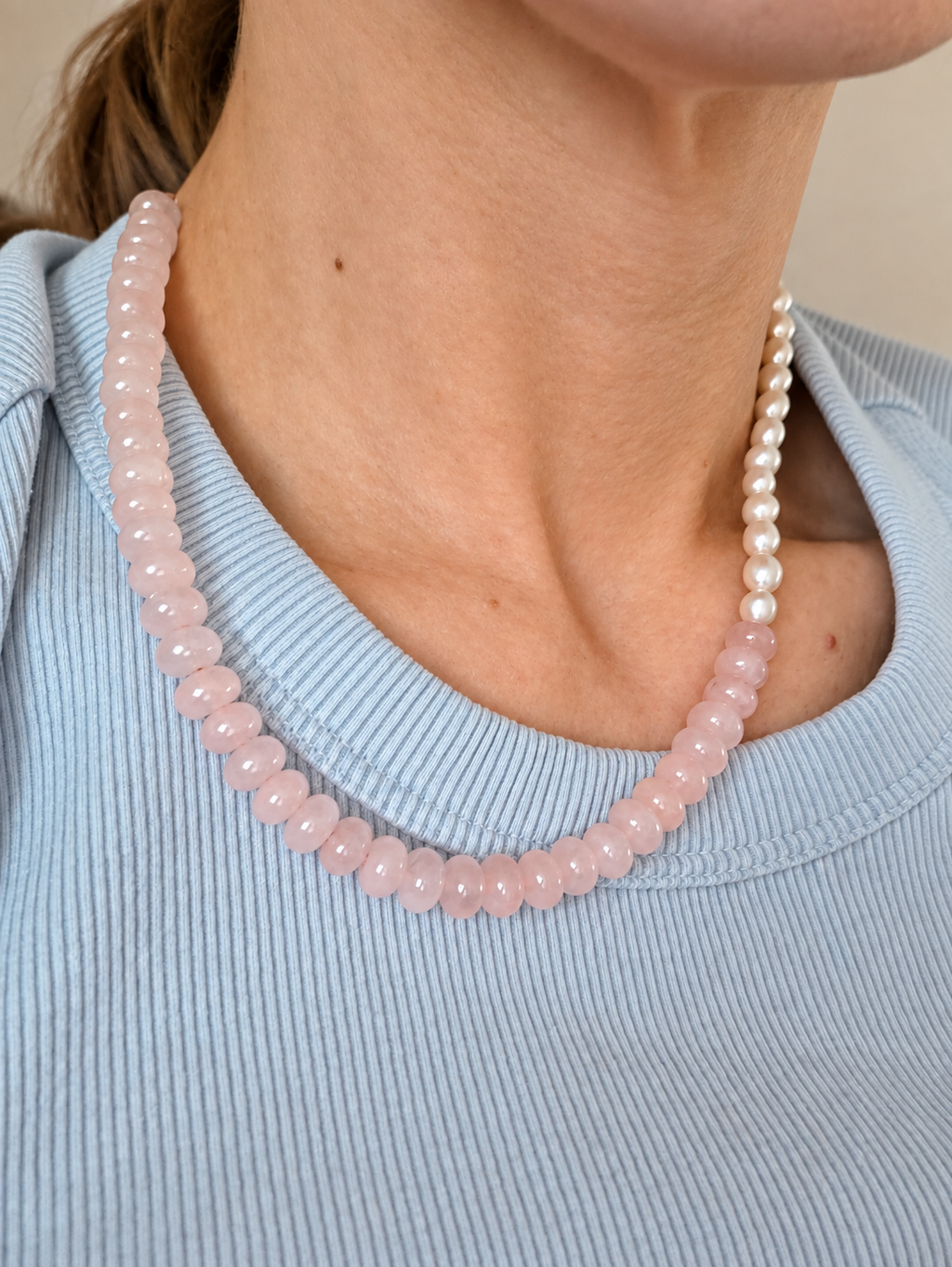 Pink Shores Pearl Necklace