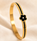 Midnight Clover Bangle