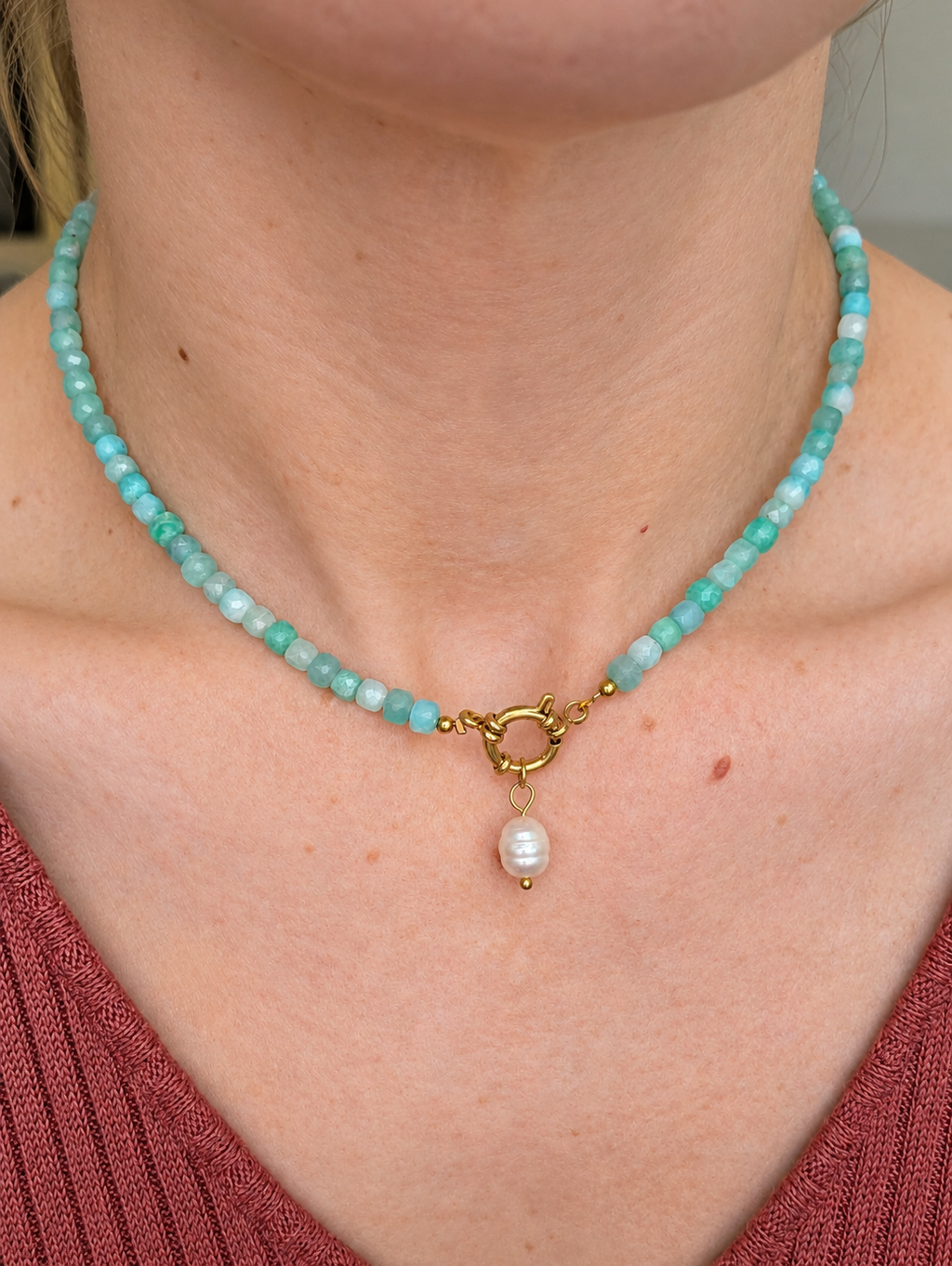 The Living Waters Amazonite Necklace