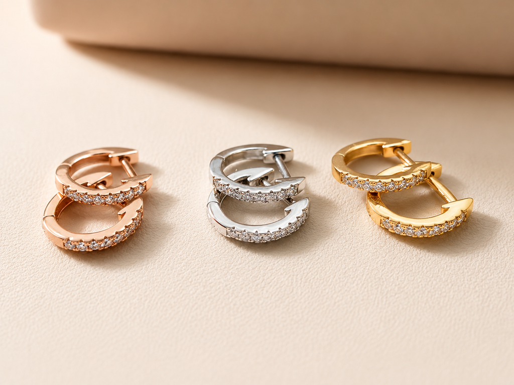 Heirloom Huggie Hoop Earrings