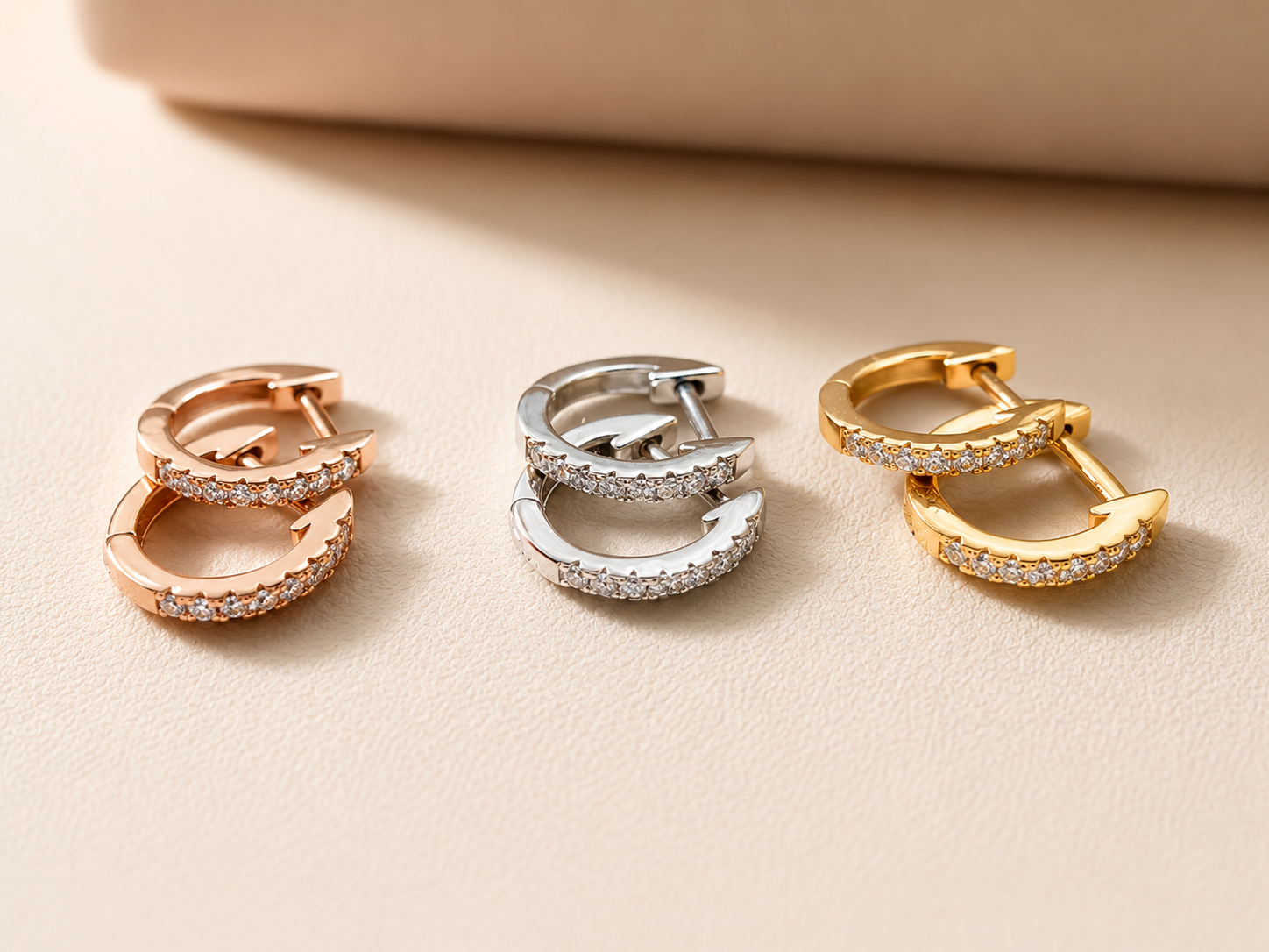 Heirloom Huggie Hoop Earrings