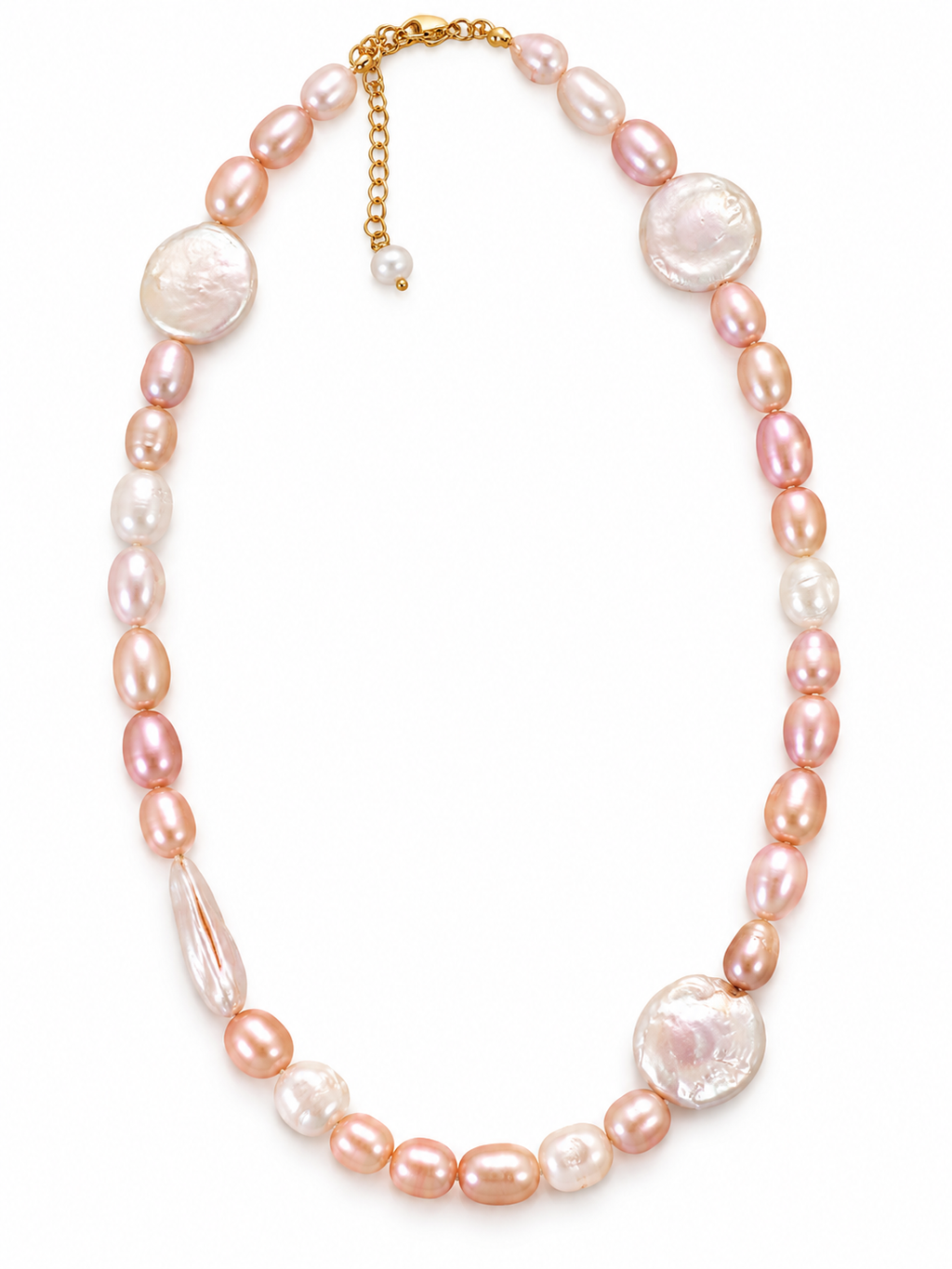 The Blushing Tide Pearl Necklace