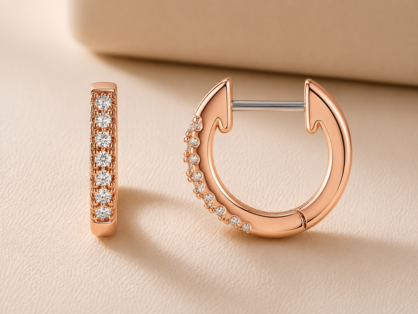 Heirloom Huggie Hoop Earrings